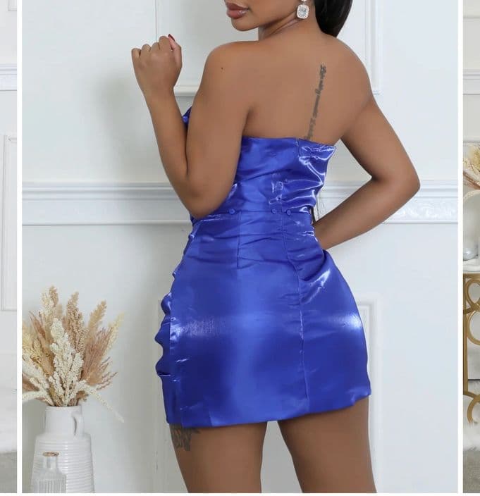 Lady in Blue Dress